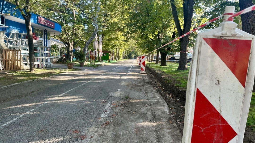 Община Русе започна обновяване на алеите в Парка на младежта