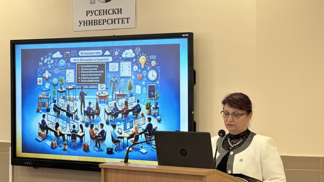 Енчо Енчев уважи откриването на научно-практическа конференция в Русенския университет за дигиталната трансформация на образованието