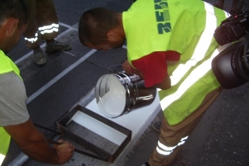 Положиха експериментална пътна маркировка на ключово кръстовище в Русе