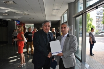 Зам.-кметът Димитър Наков уважи Спортното училище за 45-тата му годишнина