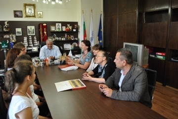 Заместник-кметът Иван Григоров посрещна днес делегация от Волгоград