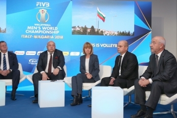 Кметът Пламен Стоилов присъства на официалното представяне на градовете-домакини в България на Световното първенство по волейбол през 2018-та