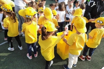 More than 350 children took part in the "Merry Sports Festival"