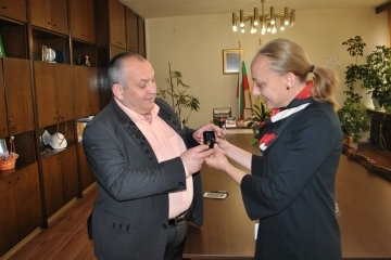 Златна значка "Русе" за ръководителя на ансмабъл "Българе" Христо Димитров