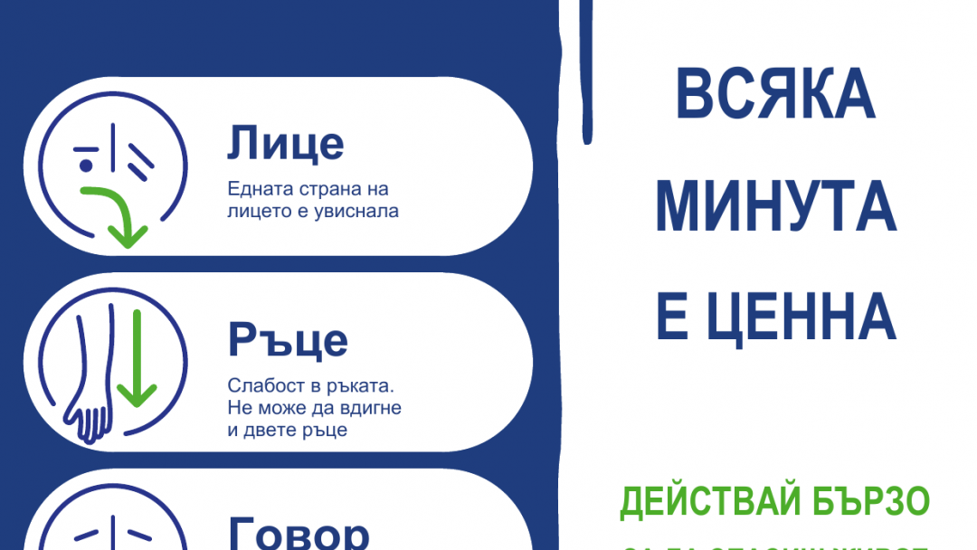 Община Русе се присъединява към кампанията за разпознаване на симптомите на инсулта