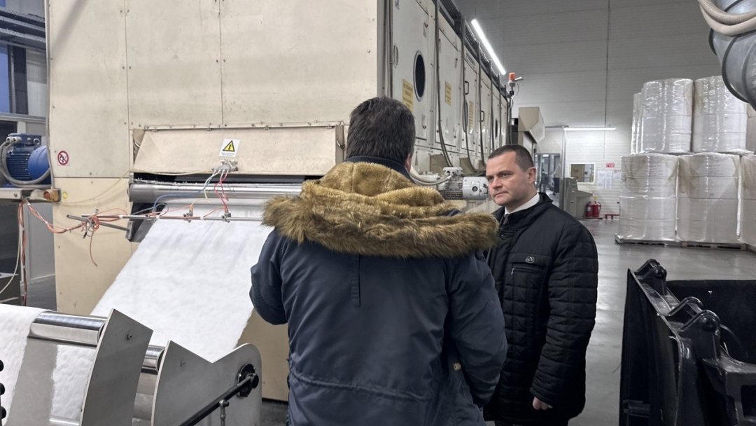 Mayor Pencho Milkov visited the production base of "Septona Bulgaria"