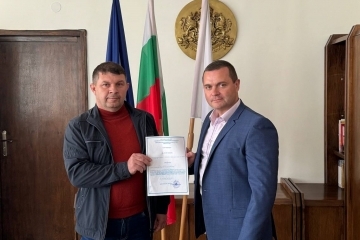 Община Русе получи официално удостоверение за регистрация на „Рибно стопанство Николово“