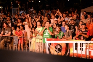 Popular and rising rock bands on the stage of "Green Rock Fest" in Ruse