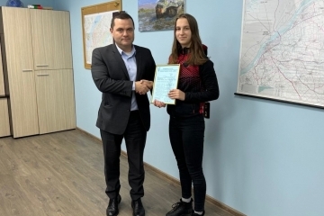 Йосефина Йорданова бе отличена от кмета Пенчо Милков за „Спортист на месеца“