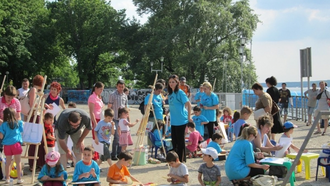 Деца рисуваха река Дунав