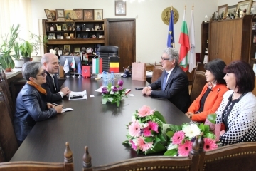 Кметът Пламен Стоилов се срещна с посланика на Кралство Белгия в България Франсоа Бонтан