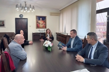 Кметът Пенчо Милков се срещна с Христо Димитров преди грандиозния концерт на „Българе“ в Русе