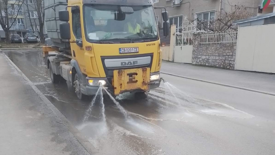 Седмичен график за миене на улици и булеварди